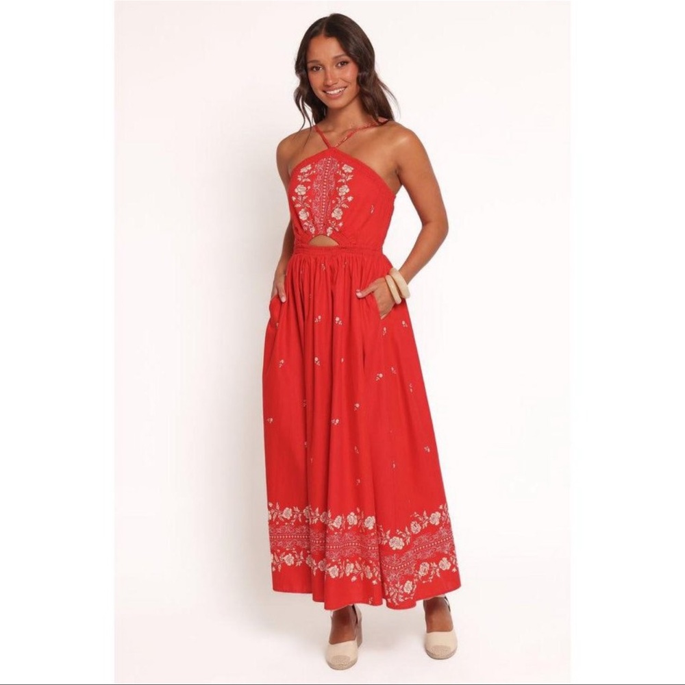 Petal & Pup Vibrant Red Dress